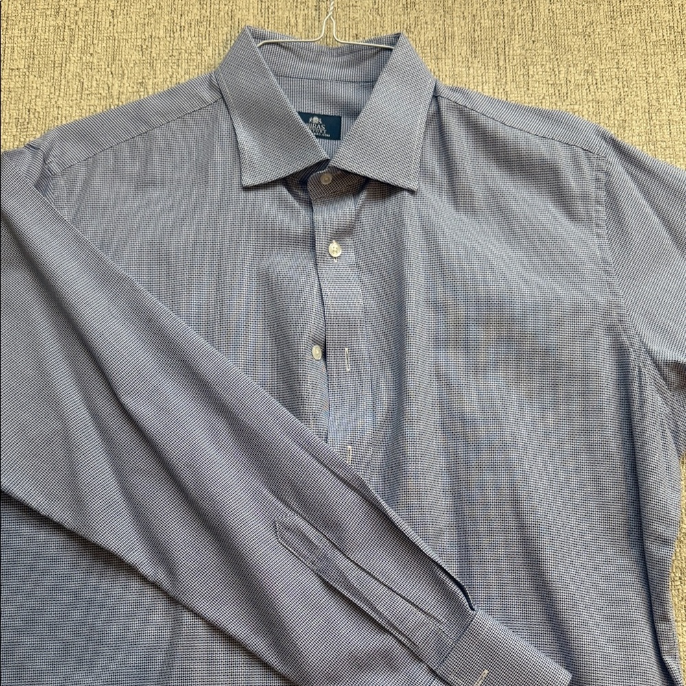 Ras Elegant Navy Dress Shirt